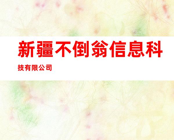 新疆不倒翁信息科技有限公司